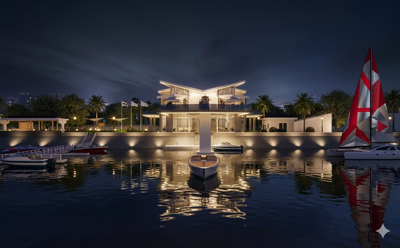 Exterior Night Rendering